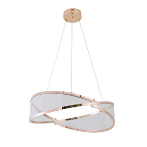 Apliqa Natura 60'lık Yuvarlak Gold Salon Sarkıt Led Avize görseli 3