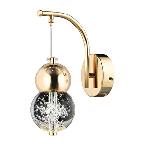 Apliqa Sasha Modern 3 Renkli 3 Watt Gold Tasarım Salon Koridor Ledli Salon Aplik görseli 2