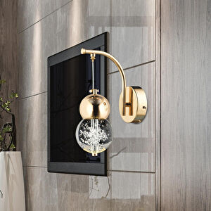 Apliqa Sasha Modern 3 Renkli 3 Watt Gold Tasarım Salon Koridor Ledli Salon Aplik görseli 1