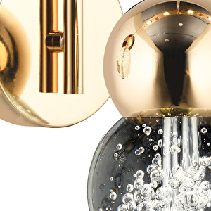Apliqa Sasha Modern 3 Renkli 3 Watt Gold Tasarım Salon Koridor Ledli Salon Aplik görseli 4