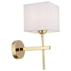 Apliqa Rory Tekli Beyaz Şapkalı Gold Duvar Lambası Yatak Odası-yatak Başı-banyo Için Modern Aplik görseli 3