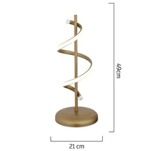 Apliqa Leatrice Tekli Eskitme 3 Renkli 20 Watt Ledli Modern Oturma Odası, Yatak Odası, Salon Led Abajur görseli 5