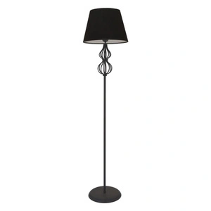 Apliqa Vance Siyah Şapkalı Siyah Modern Tasarım Ayaklı Abajur Lamba Metal Lambader görseli 2