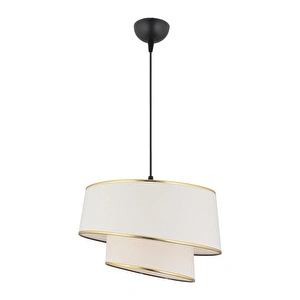 Apliqa Paoni 2 Katlı Beyaz Gold Detaylı Modern Koridor,yatak Odası Salon Avize görseli 2