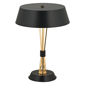Apliqa Noris Tekli Gold Modern Oturma Odası, Yatak Odası, Salon Abajur görseli 3