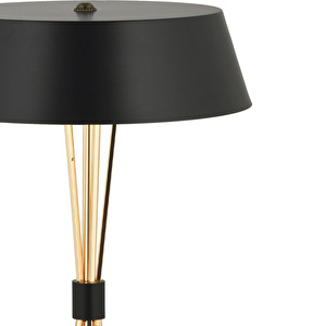 Apliqa Noris Tekli Gold Modern Oturma Odası, Yatak Odası, Salon Abajur görseli 4