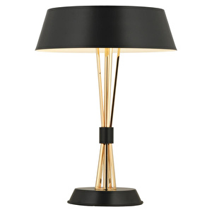 Apliqa Noris Tekli Gold Modern Oturma Odası, Yatak Odası, Salon Abajur görseli 2