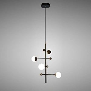 Apliqa Addo Siyah Tekli 4 Watt Modern Sarkıt Koridor, Salon Sarkıt Led Avize görseli 2