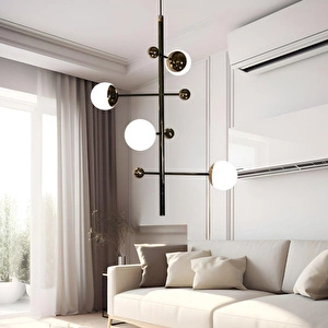 Apliqa Addo Siyah Tekli 4 Watt Modern Sarkıt Koridor, Salon Sarkıt Led Avize görseli 1
