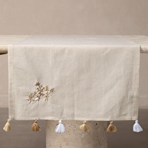Mudo Home Bessy Nakişli Runner Ekru 50x130 Cm
