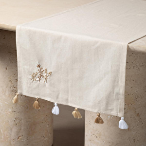 Mudo Home Bessy Nakişli Runner Ekru 50x130 Cm