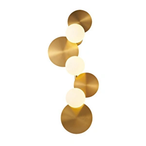 Apliqa Lunis Gold 4'lü Modern Salon Aplik görseli 2