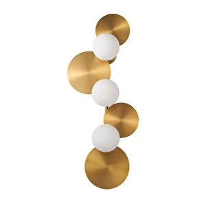 Apliqa Lunis Gold 4'lü Modern Salon Aplik görseli 3
