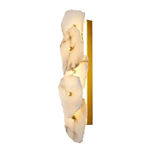 Apliqa Valora 4'lü Mermer Desenli Traverten Modern Led Aplik görseli 4