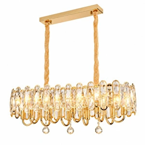 Apliqa Tortes 80'lik Gold Kristal Taşlı Avize görseli 2