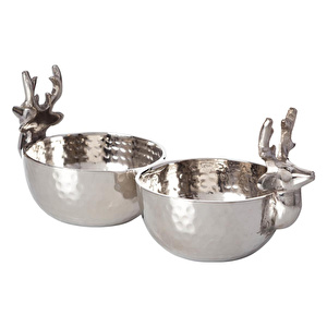 Mudo Home Alonso Deer Dekorati̇f Kase 10cm görseli 2