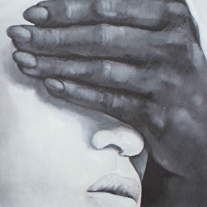 Mudo Home Abstract Women In White Yağli Boya Tablo 120x120 Cm
