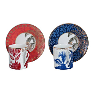 Lucky Art Palmera Bone 2li Kahve Fincani Seti 100cc görseli 3