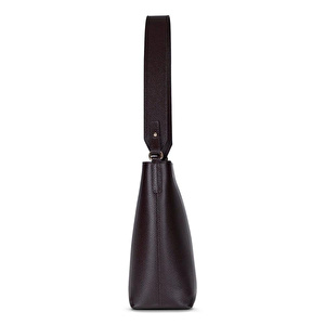Bloominbag Milano Zip Tote – Toffee Brown Hakiki Deri Askılı Kadın Omuz Çantası görseli 3