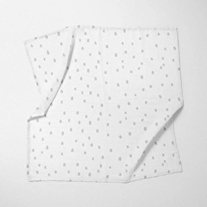 Itsy Bitsy Kids Bird Of Life Gri Dots , Müslin Bebek Örtüsü , 100x100 Cm