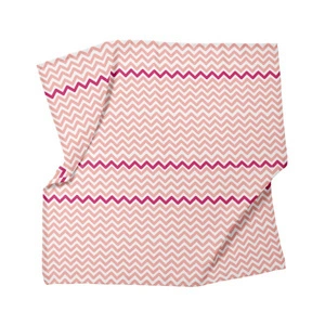 Itsy Bitsy Kids Big Flower Pink Zigzag , Müslin Bebek Örtüsü , 70x70 Cm görseli 2