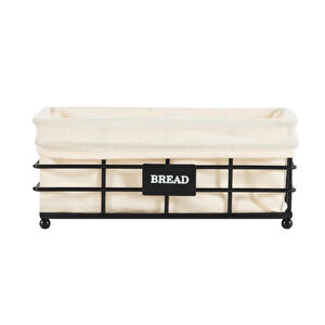 Mudo Home Black Metal Ekmek Sepeti̇