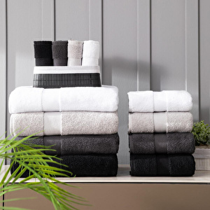 Mudo Home Classy Banyo Havlusu Beyaz 90x150 Cm görseli 2