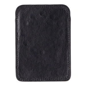 Bloominbag Linea Onyx Black Phone Card Holder Deri Telefon Kartlık görseli 4