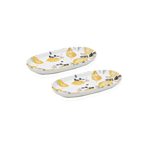 The Mia Limoncello Oval Servis 2li 26 Cm Lmn023 görseli 3