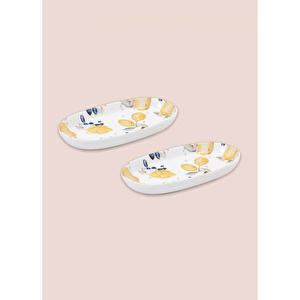 The Mia Limoncello Oval Servis 2li 21 Cm Lmn022 görseli 3