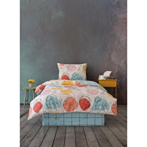 Cozy Home Tek Kişilik Lastikli Çarşaflı Nevresim Takımı Modern Mint görseli 2