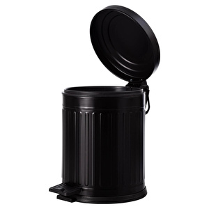 Mudo Home 5 Lt Pedalli Vintage Çöp Kovasi Si̇yah