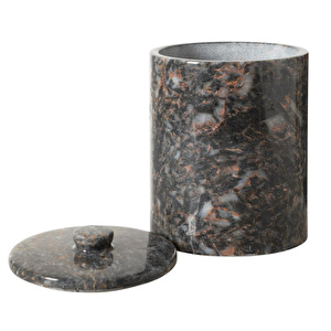 Mudo Home Marble Si̇yah Çöp Kovasi 3 Lt