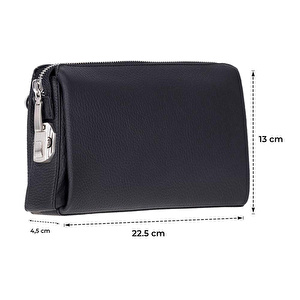 Bloominbag Forte Wrist Ash Smoke Unisex Kilitli Clutch Çanta görseli 5