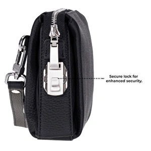 Bloominbag Forte Wrist Ash Smoke Unisex Kilitli Clutch Çanta görseli 4