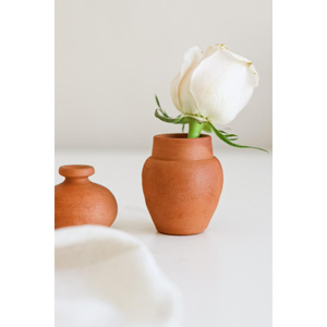 Beige & Stone Mini Çömlek Vazo 2'li Set görseli 2