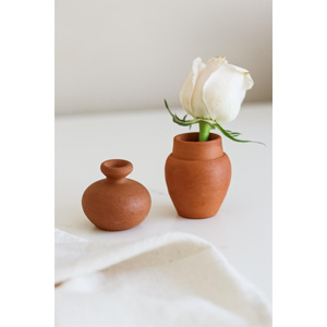 Beige & Stone Mini Çömlek Vazo 2'li Set görseli 3