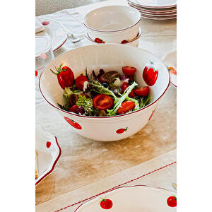 Rakle Pomodoro Stoneware Salata Kasesi 25 Cm