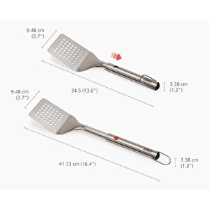 Joseph Joseph Grillout Uzatılabilir Saplı Paslanmaz Çelik Barbekü Spatulası görseli 4