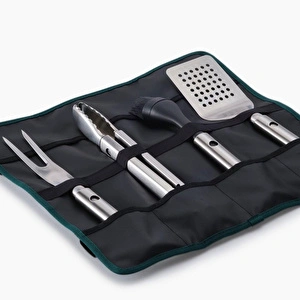 Joseph Joseph Grillout 4 Lü Paslanmaz Çelik Barbekü Aksesuar Seti Taşıma Çantalı görseli 4