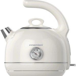 Premier Prk 1215c Retro Tasarımlı Analog Göstergeli Paslanmaz Çelik Hazneli Su Isıtıcısı Cool Touch Kettle Krem Renk görseli 3