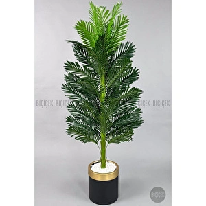 Biçiçek Yapay Areka Ağacı 160-180 Cm Siyahaltin170cm görseli 4