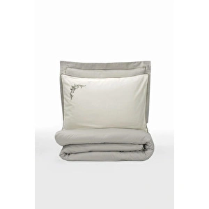 Cotton Box Elite Saten Çift Kişilik Nevresim Takımı Teresa Bej görseli 3