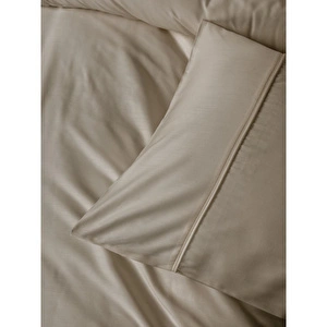 Cotton Box Silky Saten King Size Nevresim Takımı Bej görseli 4