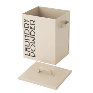 Mudo Home Roma Deterjanlik Mat Bej 18x15x23 Cm görseli 5