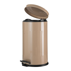Mudo Home 16 Lt Pedalli Vintage Çöp Kovasi Bej
