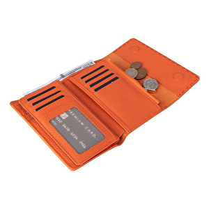 Bloominbag Arc Wallet Terracotta Pebble Hakiki Deri Kartlıklı Manyetik Cüzdan görseli 2