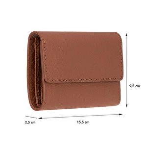 Bloominbag Arc Wallet Heritage Tan Hakiki Deri Kartlıklı Manyetik Cüzdan görseli 4
