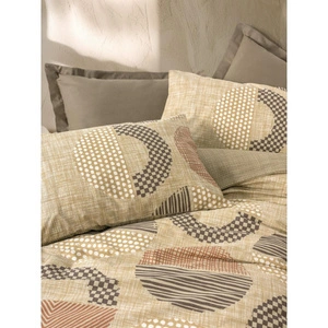 Cotton Box Toprak Çift Kişilik Nevresim Takımı Moona Kahve görseli 2