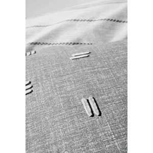 Cotton Box Klein Nakışlı Ranforce Çift Kişilik Nevresim Takımı Patara Gri görseli 3